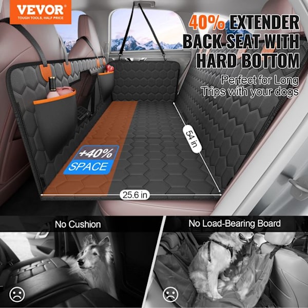 Bilbaksätesskydd för hundar-VEVOR-136x65cm-Vattentätt sätesskydd-för bilar SUV-lastbilar