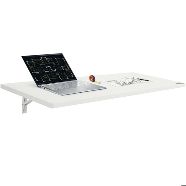 Väggmonterat hopfällbart bord-VEVOR- 1200 mm x 500 mm-Väggmonterat fällbart bord med järnställ-Hemkontor, matsal