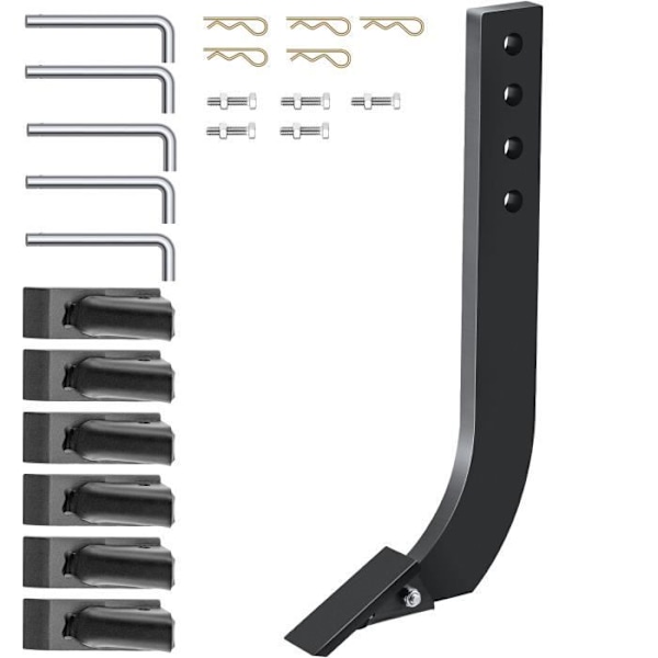 Box Blade Plog Stång - VEVOR - 464 x 209 mm - 5 Styck 4 Hål Stång - Byte, Grävning, Plöjning