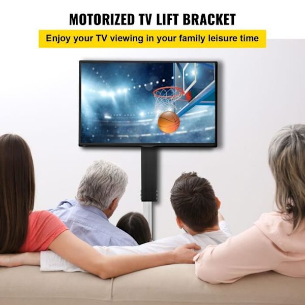 Universal TV-ställ - VEVOR - TV-stöd TV-lyft 127 cm Motoriserat plasmastöd 700 mm justerbart