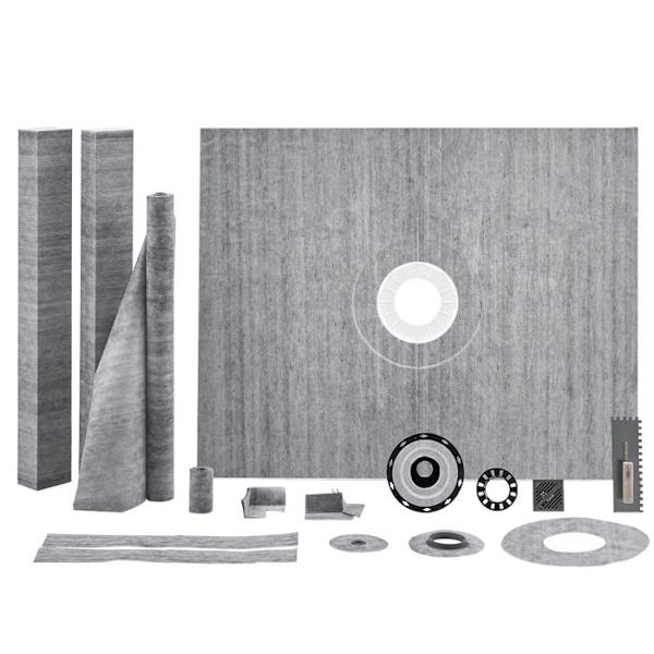 Shower Surround Kit - VEVOR - 60" x 48" med 2" ABS centerfläns - Lämplig för duschkar