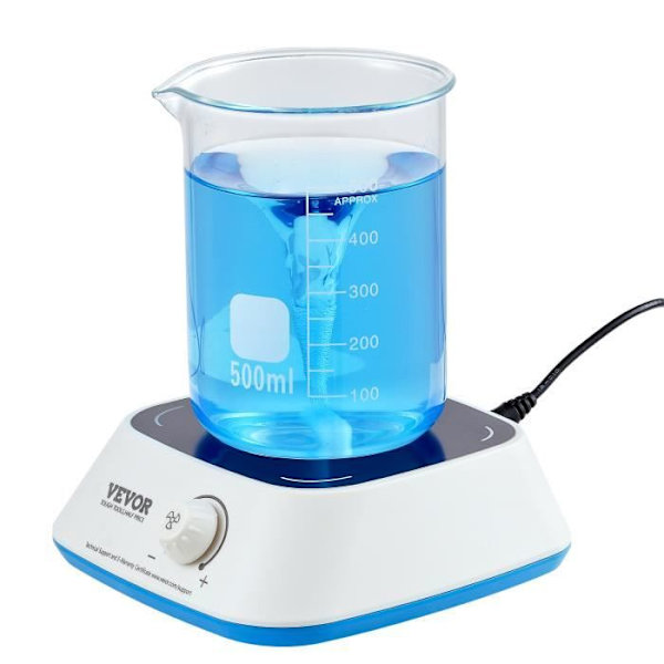 Magnetisk omrörare 0-2000 rpm 3000 mL-VEVOR-med omrörningsstång för forskningsstudie Experiment Skollab