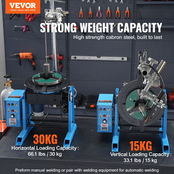 Roterande svetspositionerare 30 kg-VEVOR-3 käftsvarvchuck brännarhållare-skärning, slipning, montering, testning