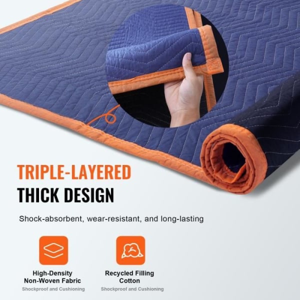 Flyttfilt - VEVOR - Skyddsmöbler Flyttfiltar 2032x1829mm Paket med 12