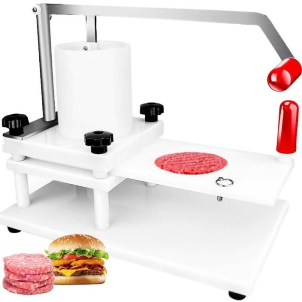 110 mm hamburgerpress - VEVOR - kommersiell hamburgermaskin - 1,5 kg kapacitet
