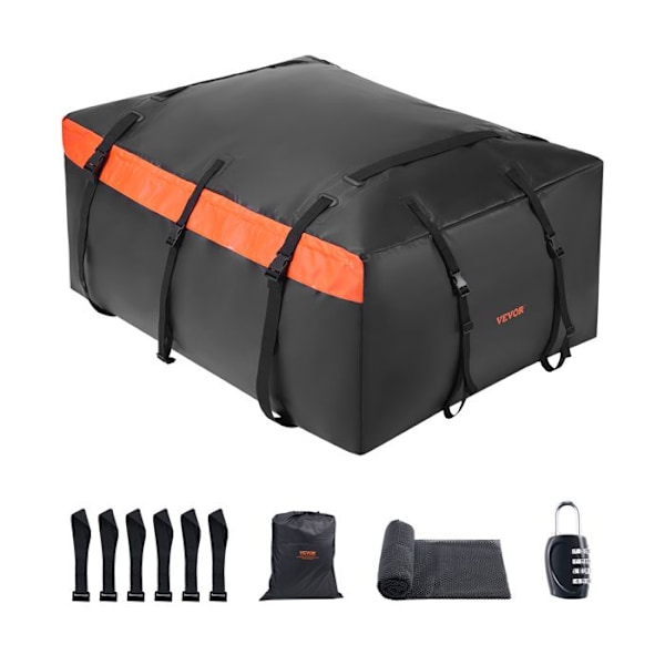 Takbox för Bilar-VEVOR-651 L-Vattentät Takbox i PVC-Mattor med Anti-Slip och 6 Krokar-för Alla Fordon