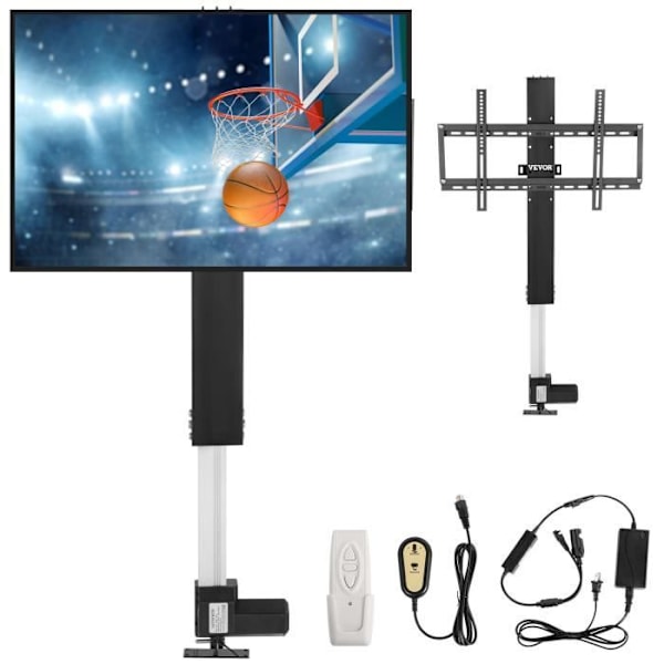 Universal TV-ställ - VEVOR - TV-stöd TV-lyft 127 cm Motoriserat plasmastöd 700 mm justerbart