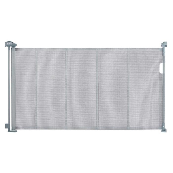 Hundskyddsgrind - VEVOR - 1530 x 870 x 120 mm, Grå, 87 cm utdragbar, för barn Hundar Katter Korridor Trappor Vardagsrum