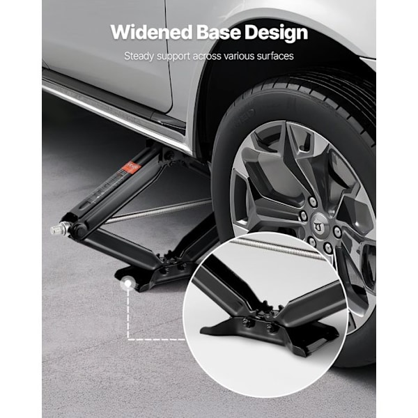 Cric Losange-VEVOR-Cric Ciseaux 2PCs-Capacitet 2948 kg-Liftområde 103-595 mm