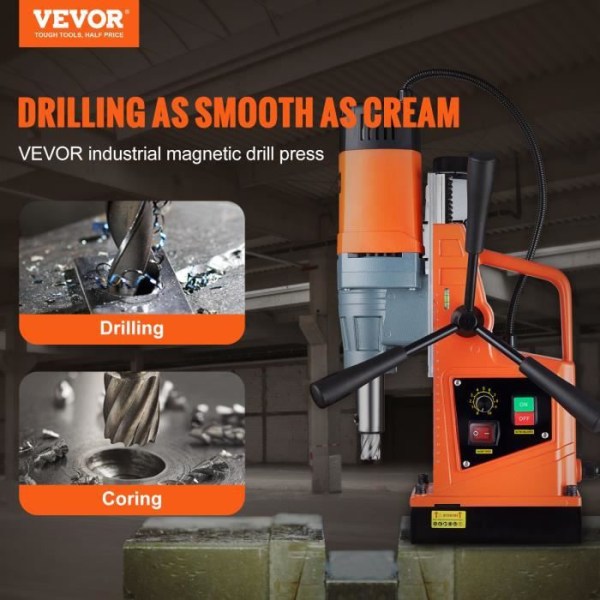 VEVOR Magnetisk diamantkärnborr 1550W 13000N 50mm 500RPM