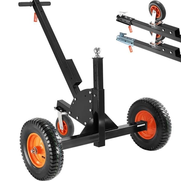 Släpvagnslansering - VEVOR - Justerbar släpvagnsvagn - Maxbelastning 680,4kg Justerbar höjd 60-90cm