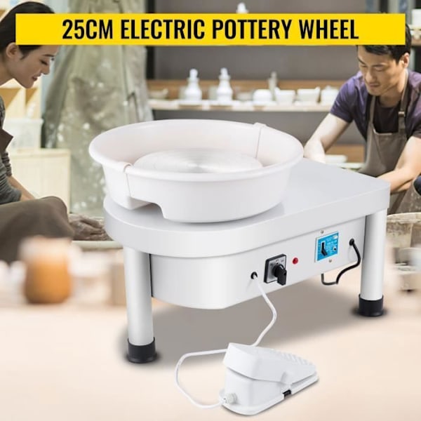 Elektriskt keramikhjul - VEVOR - 25cm 280W justerbart keramikhjul - DIY Keramik