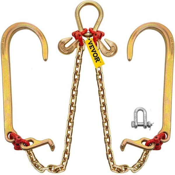 Tränskedja V-VEVOR-klass 80 brotthållfasthet 4,2 t-T 10 x 6 cm J 38 x 15 cm