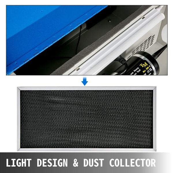 Smycken Buffer Polermaskin-VEVOR-220V Elektrisk slipmaskin Polermaskin