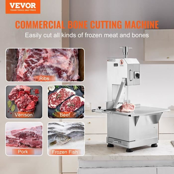 Kommersiell bensåg - VEVOR - YF-400A - 2200 W - Rostfritt stål - 1000 kg/h