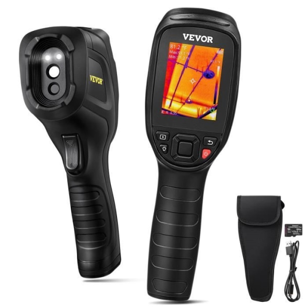 Professionell infraröd värmekamera - VEVOR - Infraröd värmebildsvärmekamera 240 x 180 pixlar -20 till 550 ℃