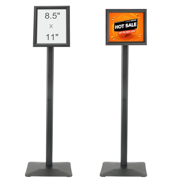 Affischhållare -VEVOR-279 x 216 mm-med stabil metallbas och vattentät PVC-plåt- Menyinformation Bröllopsrestaurang