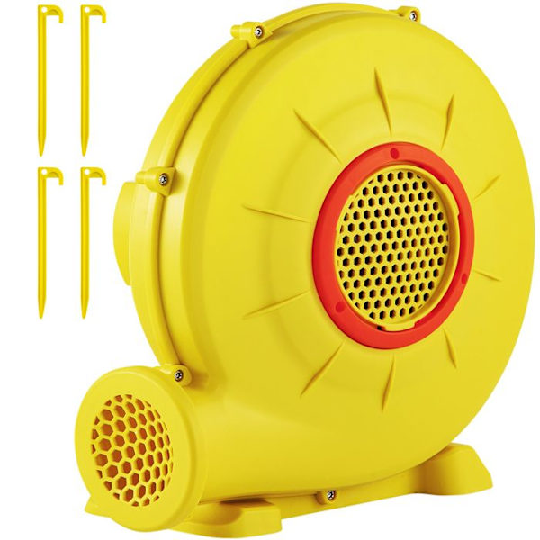 Luftfläkt-VEVOR-450 W-Kommersiellt-uppblåsbara slott-0,6 HP-hastighet 3400 rpm-Bouncy House utomhusspel