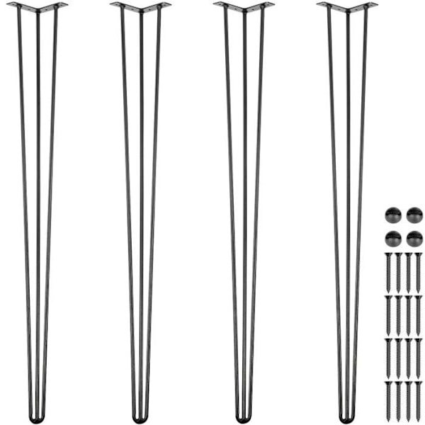 Bordsben - VEVOR - 3 stavar - Kit med 4 hårnålsben 91,5 cm