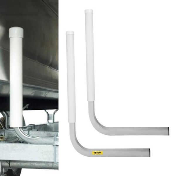 Båtsläpguide - VEVOR - 22" Vit med PVC-stolpar Båtsläpskenor - Passar skidbåtar