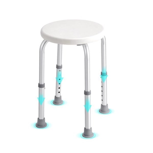 Duschsits - VEVOR - Badrumspall Duschpall Höjdjusterbar 136,1 kg Badrum