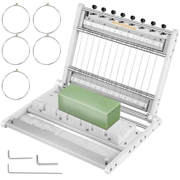 Såpskärare - VEVOR - Cutter för 15 tvålstänger med 5 ersättningstrådar