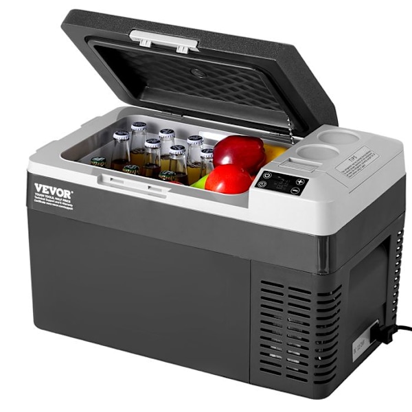 Portabel Kompressor Kylskåp-VEVOR-25 L-Mini Bilkylare 12/24 V DC och 100-240 V AC-Justerbar Temperatur