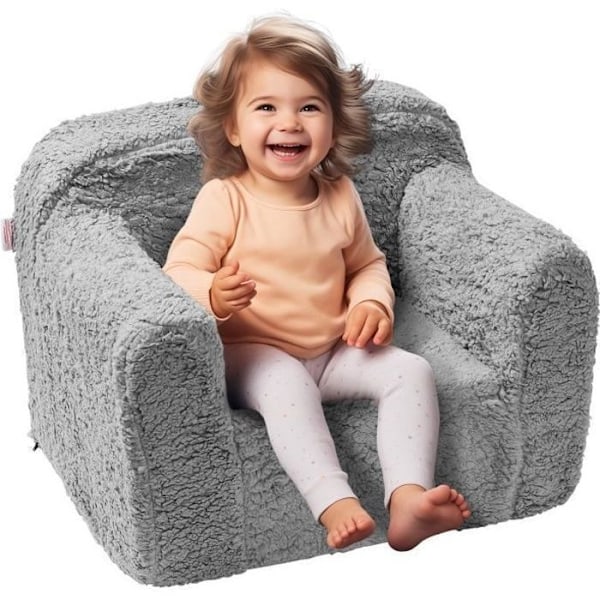 Barnfåtölj - VEVOR - Barnsoffa soffa med 25D högdensitetssvampfleecetyg