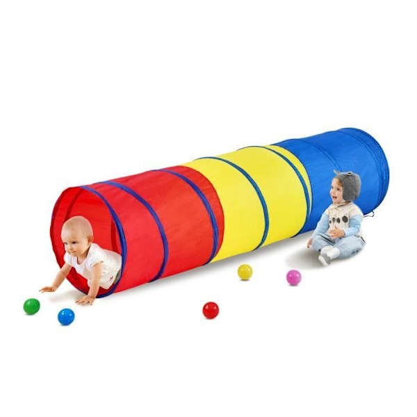 Klättertunnel - VEVOR - Tunnel Crawling Game Barn Pojkar Flickor Småbarn Husdjur 450x1800mm