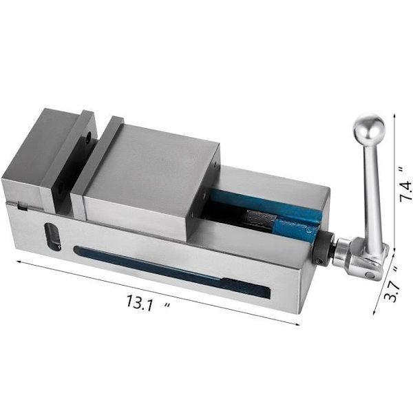 Fräsning Borrskruvstäd - VEVOR - Öppning 120 mm, Bänkskruvskruv höjd 95 mm, Precisionsspännskruv 19 KN, 36 x 16 x 17 cm