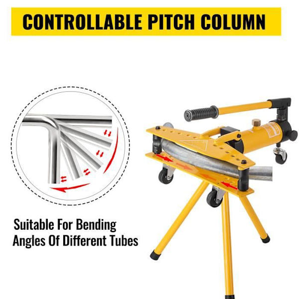 Hydraulisk rörbockare - VEVOR - 10T - Bockmaskins diameter: 13 - 34 mm