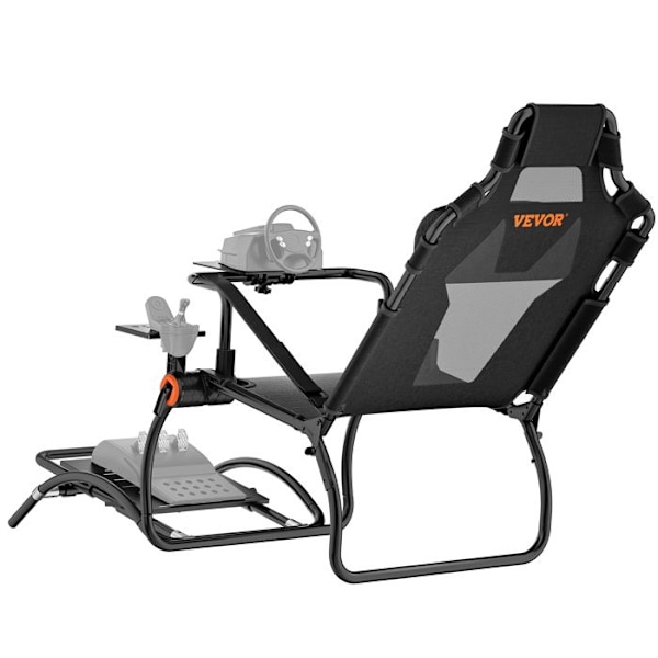 Kompakt Racing-rattstativ Vikbart stål körsimulator Cockpit-VEVOR-för Logitech G923/G920/G29