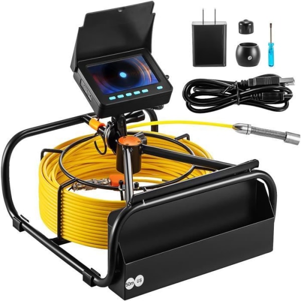 Rörinspektionskamera - VEVOR - Sewer Endoscope Pro - LCD 50 m Kabel