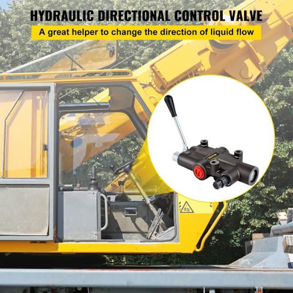 Hydraulisk kontrollventil-VEVOR- 121GPM4300-Hydraulisk spoleventil 40 L-min 4500 PSI-dubbelverkande cylindrar-traktorer