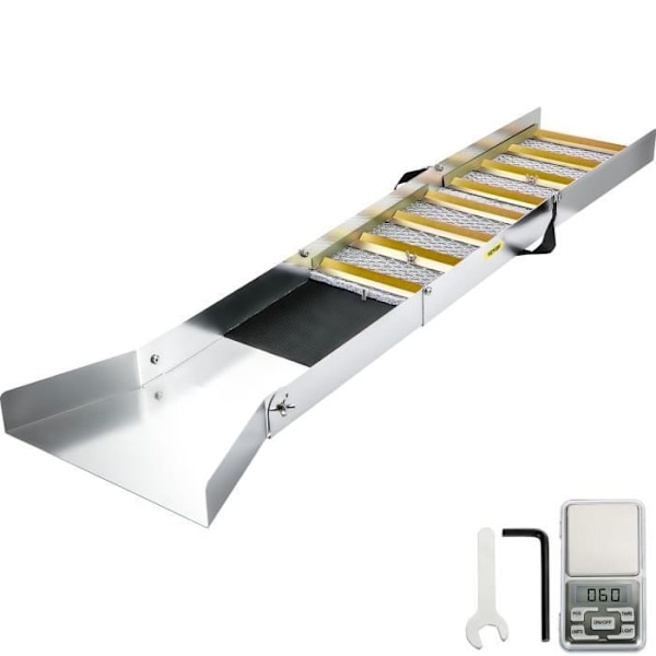Guldpanoreringsramp -VEVOR- Vikbar guldpanoreringsramp 127 cm för guldprospektör, flod, bäck, guldpanorering, prospektering, muddring