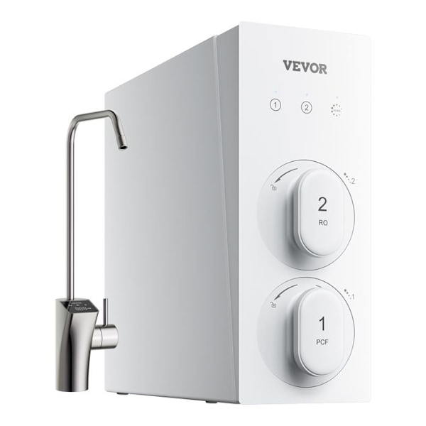 "Invers osmosystem - VEVOR - 8 steg - Omvänd osmos vattenfilter - 800 GPD - med Smart visningskran"