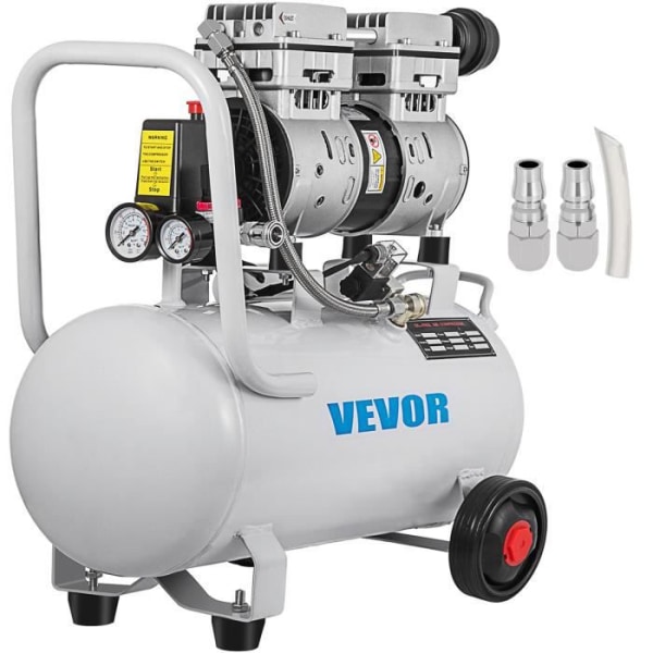 Oljefri luftkompressor - VEVOR - 750W - 30L - Ultra Tyst