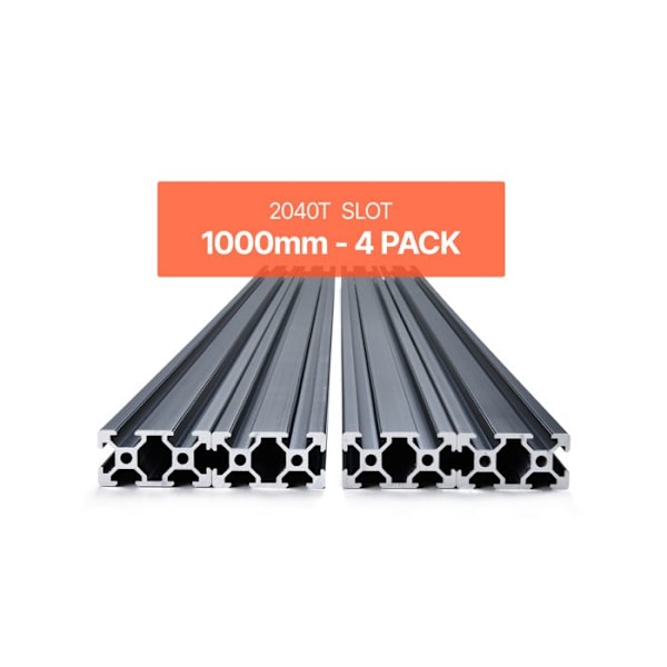 Aluminium Extrusionsprofiler 2040-VEVOR-Set om 4-Anodiserad Linjärskena Europastandard T-spår 1000 mm