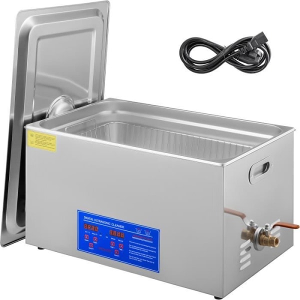 VEVOR 22L Ultraljudsrengöring - Digital tvättmaskin med SUS304 rostfri stålkorg