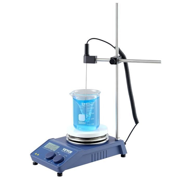 Värmemagnetomrörare-VEVOR-20 L-340°C Digital laboratorieomrörare med LED-skärm och bar för forskning