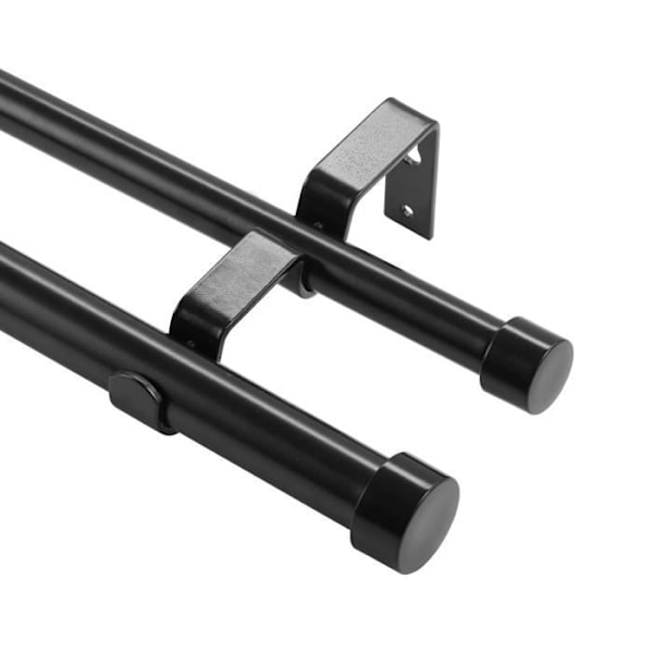 Gardinstång - VEVOR - Dubbel gardinstång Utdragbar 92-183 cm med lockändar