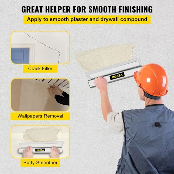 Skimming Blade-VEVOR-Smoothing Blade 25/40/60 cm Gipsspatel Blade Kit-för utjämning av gipsgips