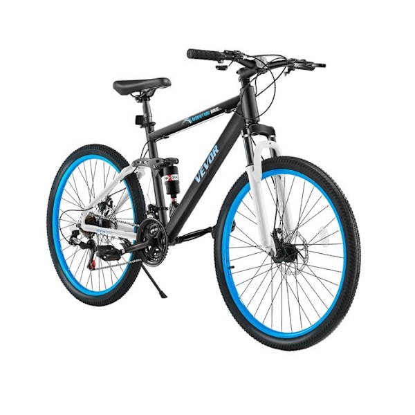 Mountain Bike-VEVOR-MTB Bike-66 cm-with Full Dual Suspension-21 Speed Transmission-Dual Disc Brakes