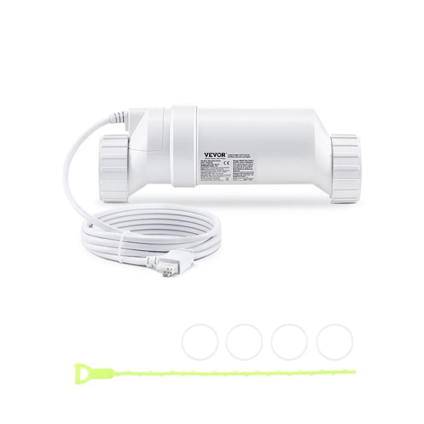Saltwater Chlorination System-VEVOR-for In-Ground Pools of 151.4 kL-Pool Chlorination Cell-28.7 g/h