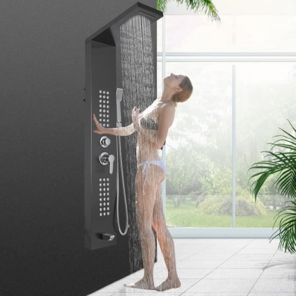 Svart duschpelare - VEVOR - 5 i 1 duschsystem med handdusch