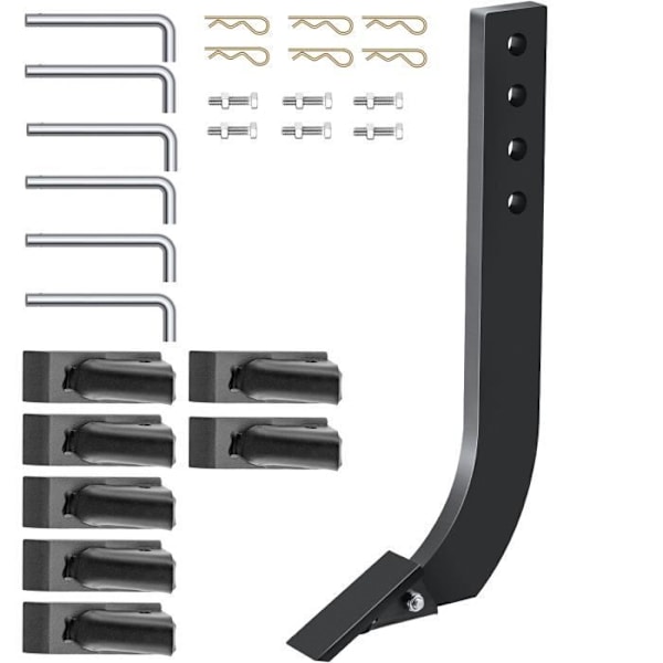 Lådbladsplogstav - VEVOR - 464 x 209 mm - 6 delar 4-hålsstång - Byte, grävning, plöjning
