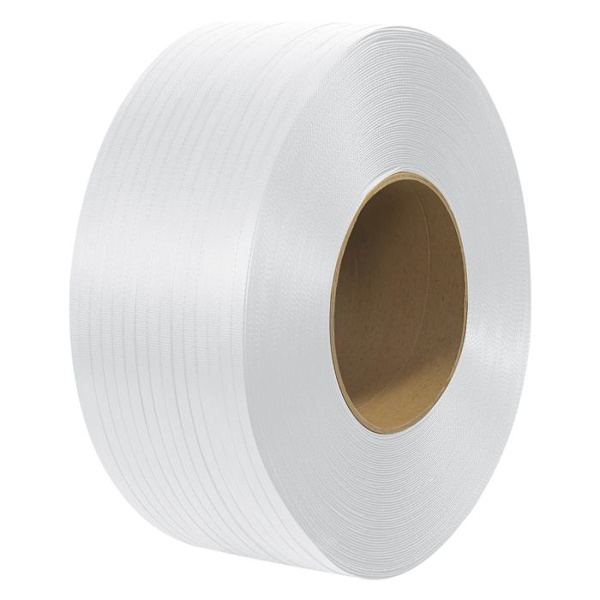 Packningsstålbandrulle - VEVOR - 3000 m x 12,7 mm x 0,8 mm - Heavy Duty bandningsrulle för pallar - Vit