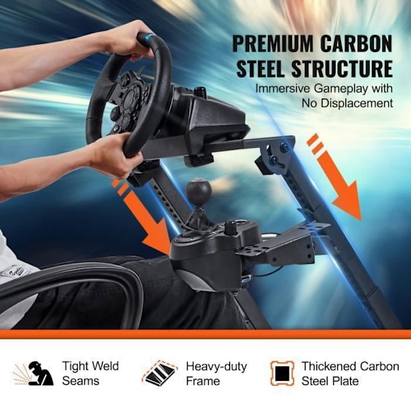 Simuleringsställ - VEVOR - Fällbart X Höjdjusterbart Racing Wheel Stand för Logitech