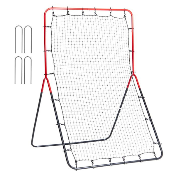 Rebound-nät för baseboll och softball - VEVOR - 914 x 1372 mm - 5 justerbar vinkeltränare - fält- och kastövningar