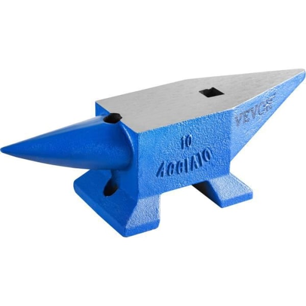 Gjutjärnsarbetsstäd med horn - VEVOR - 10 kg - Hårt stål - Blå